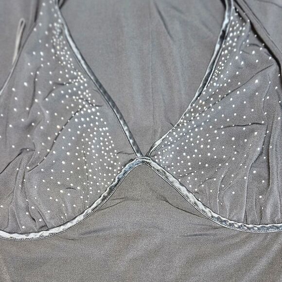 TORRID BLACK  Halter Neck  ASYMMETRICAL dress with embellished silver Studs 16 - Picture 7 of 16